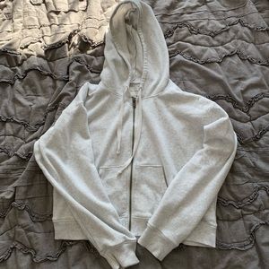 American Eagle Gray Zip Up Hoodie